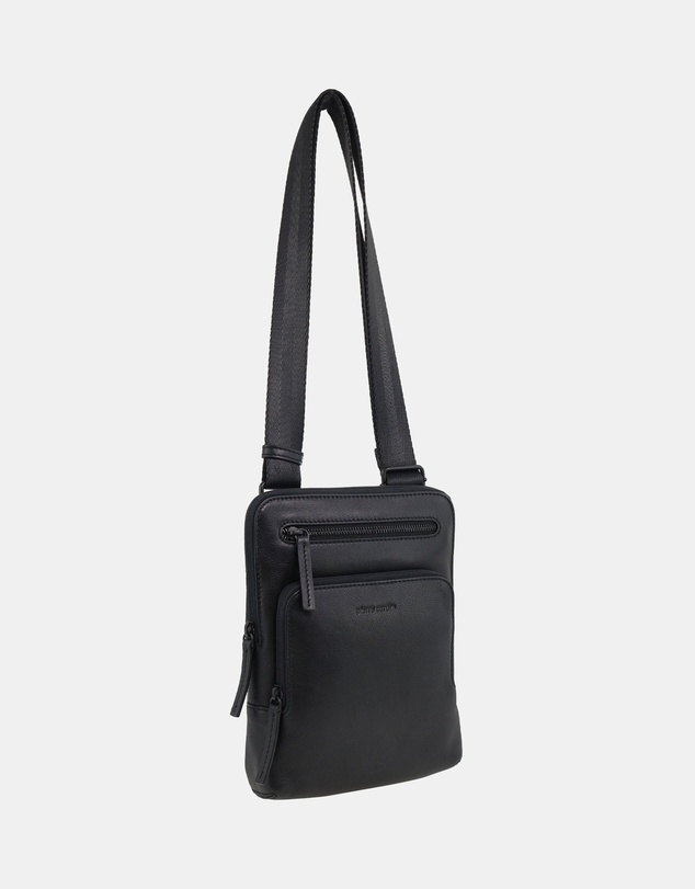 Pierre Cardin - Pierre Cardin Men's Leather Casual Crossbody Bag