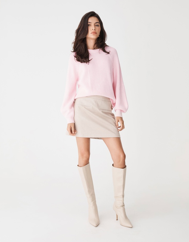 Forcast - Meg Crew Neck Rib Knit Jumper