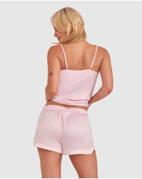 Bras N Things - Liquid Satin Shorts - Pink