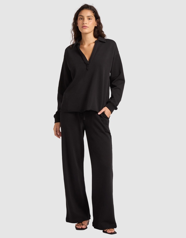 Seafolly - French Terry Polo Popover