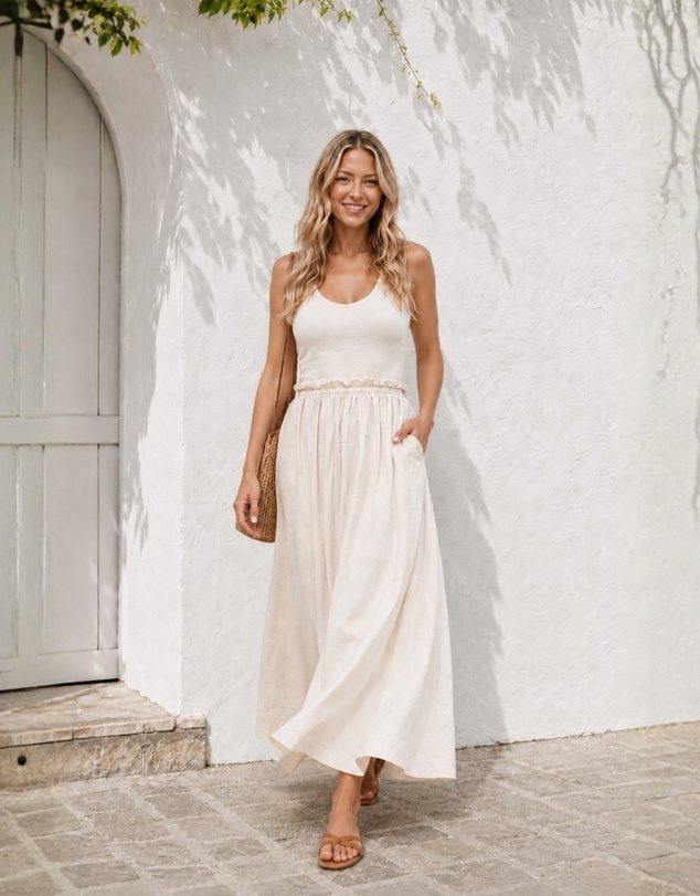 Esther & Co - Lucienne Dress - Ivory