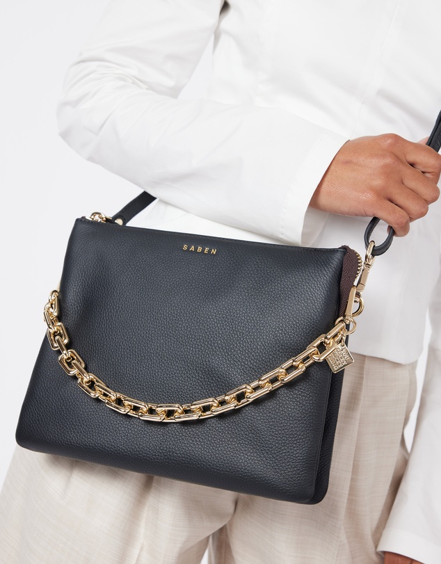SABEN - Matilda Cross-body Leather Satchel Bag