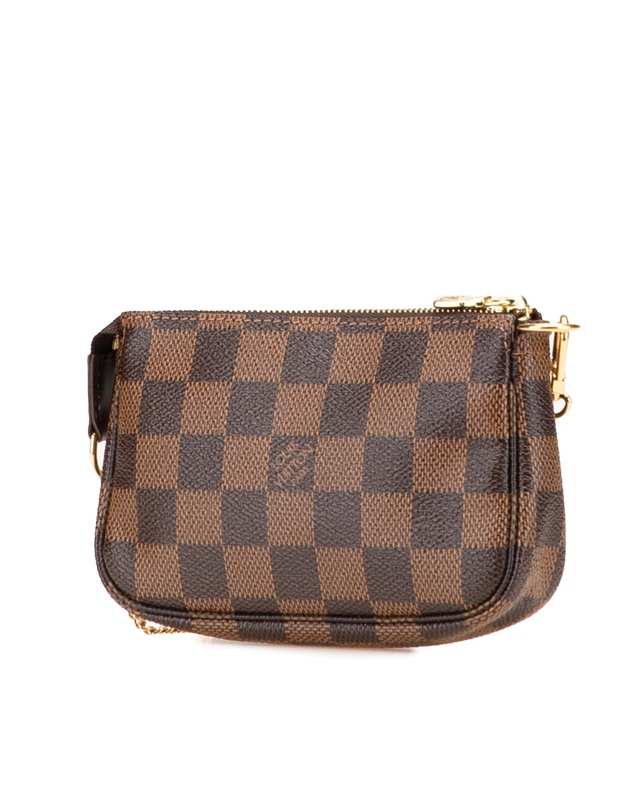 Pre-Loved by Azura Reborn - Pre-Loved louis vuitton Compact Accessory with Checkered Pattern and Embellished Patch