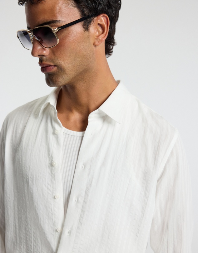 Calibre - Seersucker Textured Shirt White