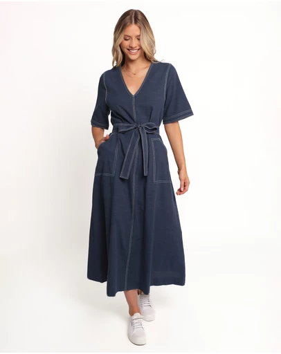 Petal & Pup - Kade Midi Dress - Blue