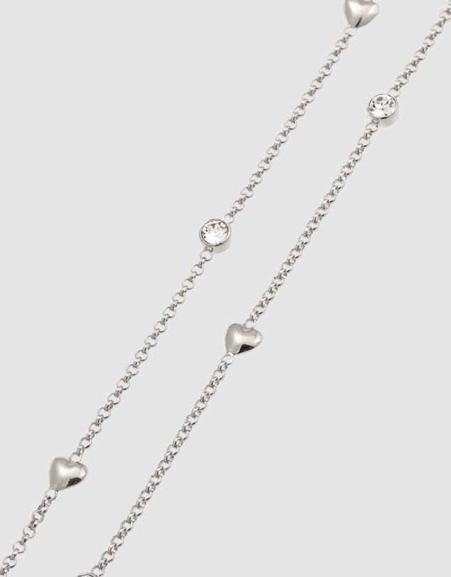 Elli Jewelry - Necklace Crystal Heart Pendant 925 Sterling Silver