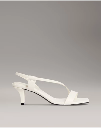 Calvin Klein - Leather Heeled Sandals