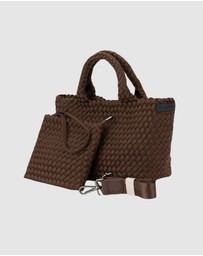 Chuchka - Woven Neoprene Mini Tote - Choc Brown