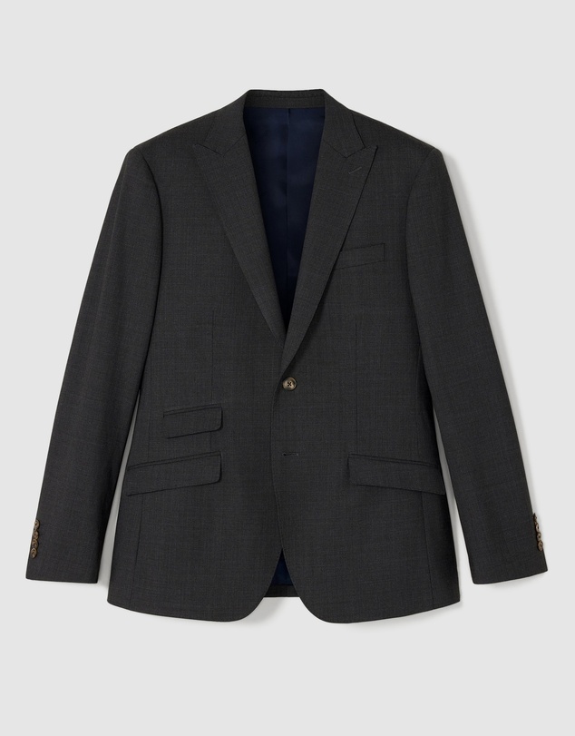 Politix - Slim Stretch Wool Blend Tailored Jacket