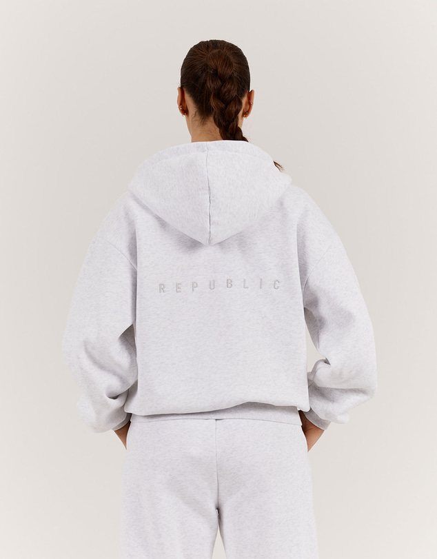Muscle Republic - Oversized Zip Up Hoodie