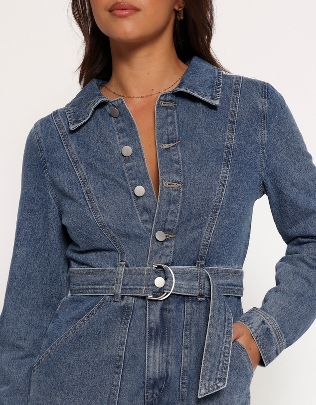Petal & Pup - Brady Denim Playsuit - Blue
