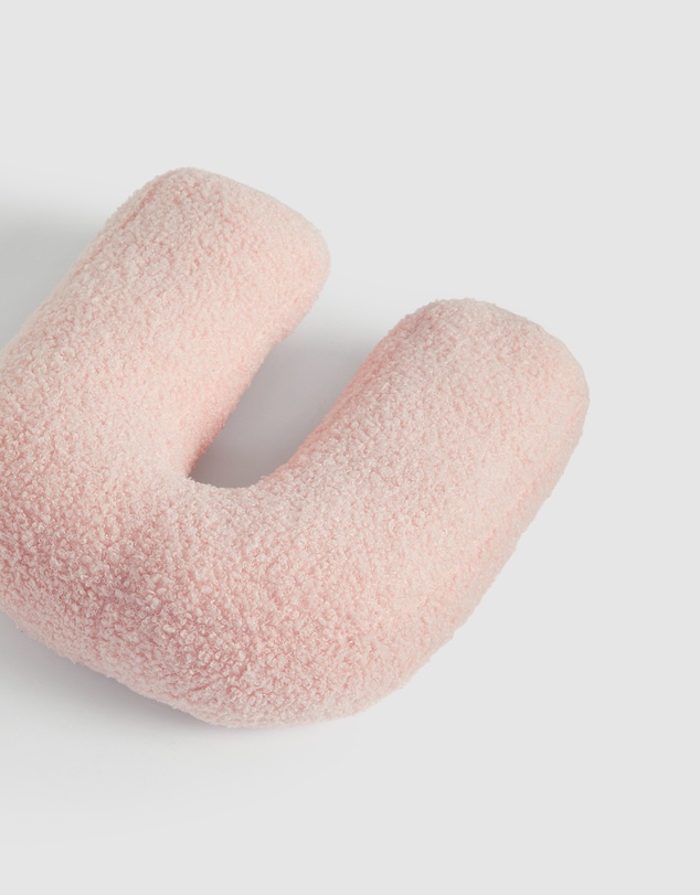 Seed Heritage - Teddy Initial Cushion Dusty Rose