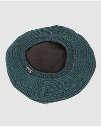 Max Alexander - European Made Crocheted Green Wool Beret