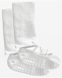 High Heel Jungle - Studio Grip Premium Strappy Leg Warmer Sock - 2 Pairs
