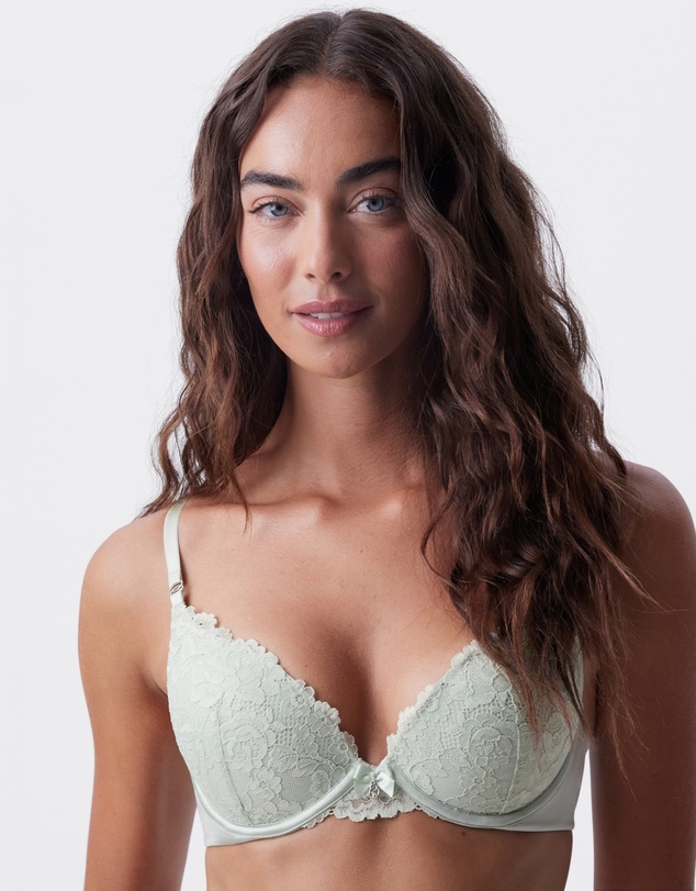 Bras N Things - Bethany Essentials Push Up Bra - Light Green