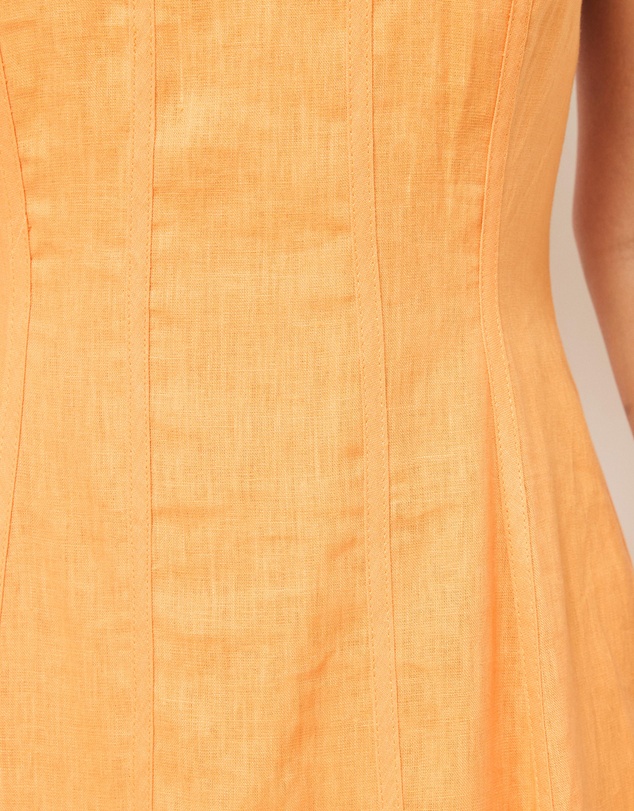 AERE - Blake Strapless Panelled Midi Dress