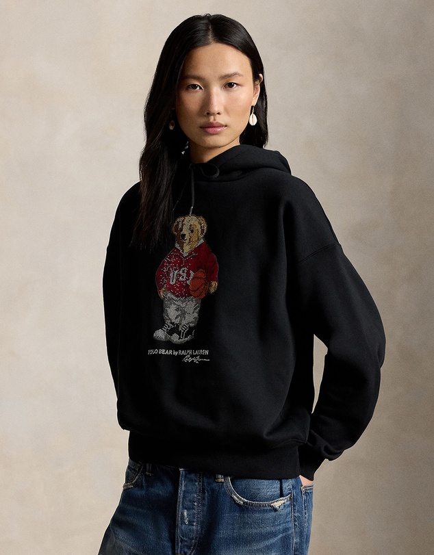 Polo Ralph Lauren - Rhinestone Polo Bear Fleece Hoodie