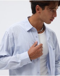 AERE - Echo Stripe Boxy Shirt