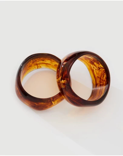 8 Other Reasons - Oakwood Bangle Bracelete Set