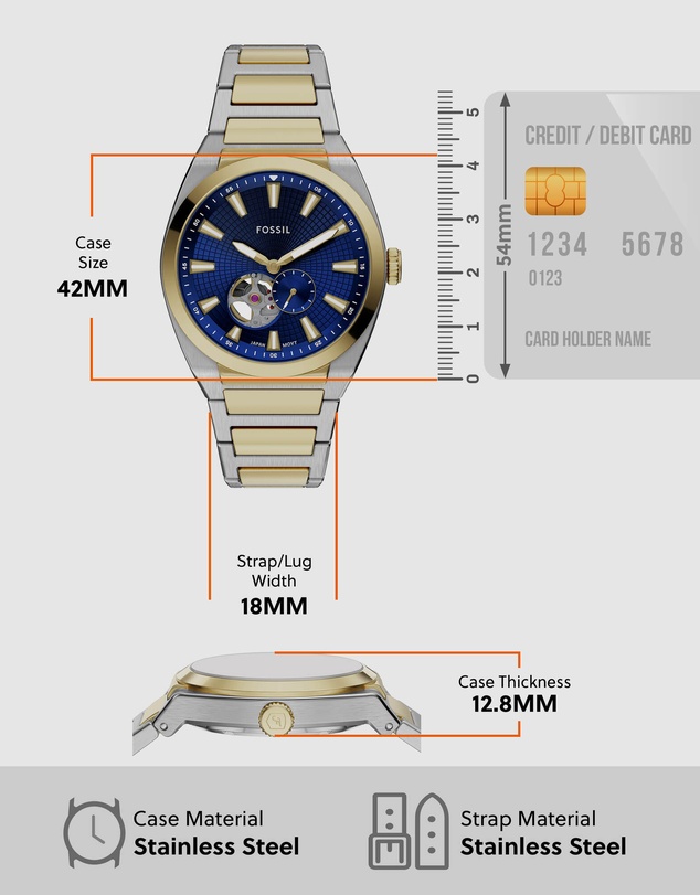 Fossil - Everett Two Tone Analogue Watch