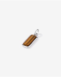 Michael Hill - Tiger Eye Oblong Pendant in Sterling Silver