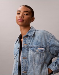 Calvin Klein Jeans - Allover Monogram 90s Denim Trucker Jacket