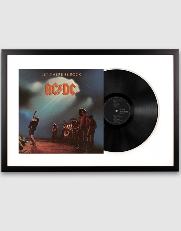 iWorld - Framed AC/DC Let there Be Rock Vinyl Album Art
