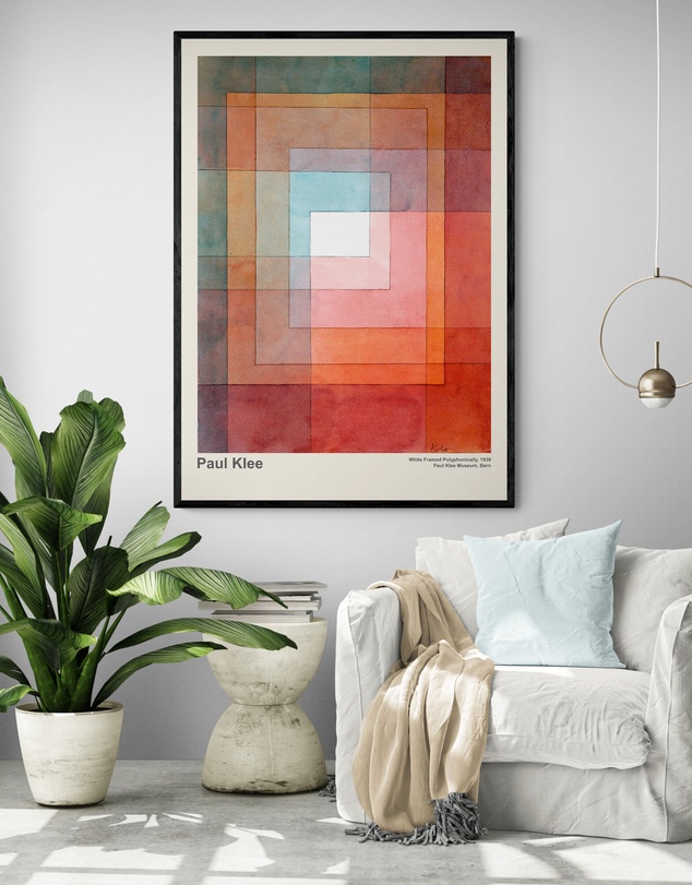 Inka Arthouse - White Unframed Polyphonically by Paul Klee Art Print
