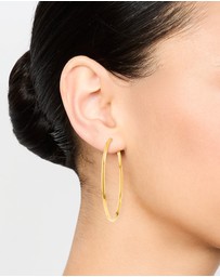 Lovisa - Gold Plated Surgical Steel Hoop Earrings 50 MM
