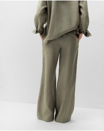 UNISON - Essential Linen Wide Leg Pant