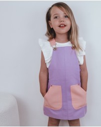 WITH LOVE FOR KIDS - Hazel Denim Pinafore Dress - Babies - Kids
