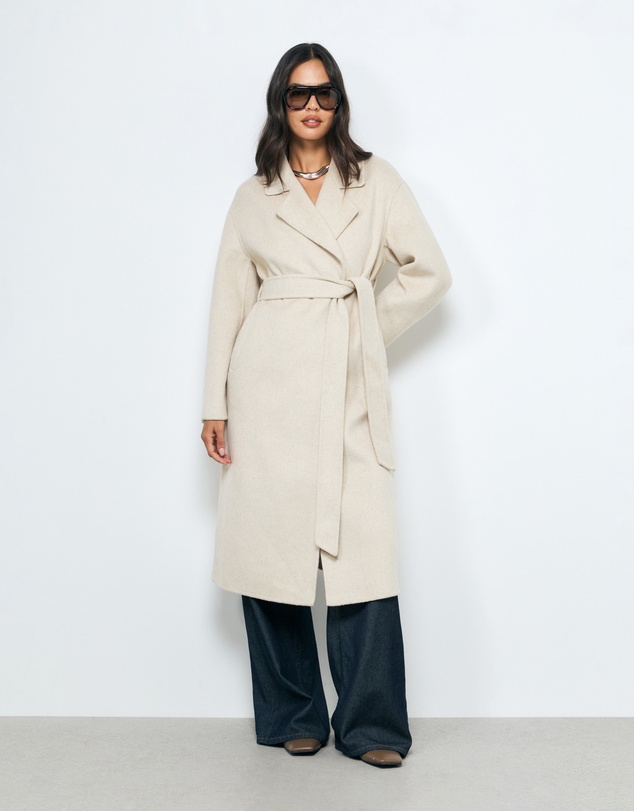AERE - Chloe Double Faced Wool Blend Coat
