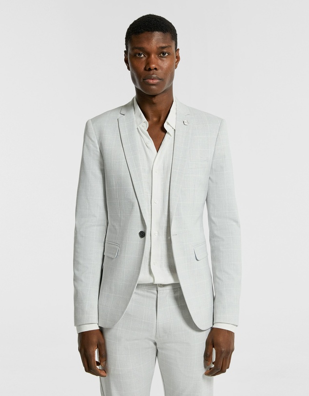 yd. - Terrazzo Check Stretch Blazer