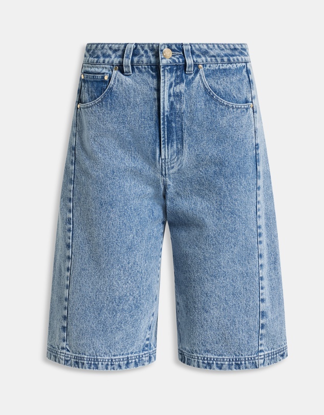 Aje Studio - Kendall Denim Barrel Shorts