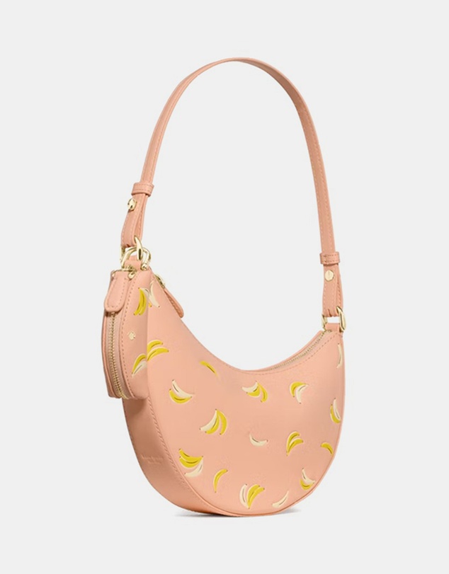 Kate Spade - Duo Banana Printed Leather Mini Shoulder Bag