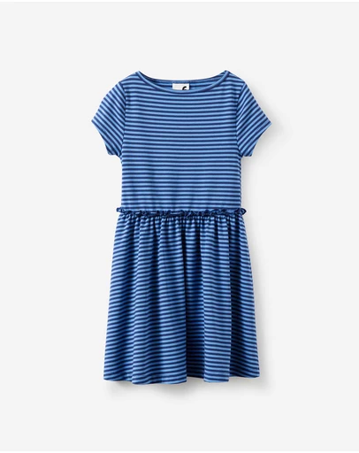 Cotton On Kids - Boat Neck Frill Short Sleeve Dress