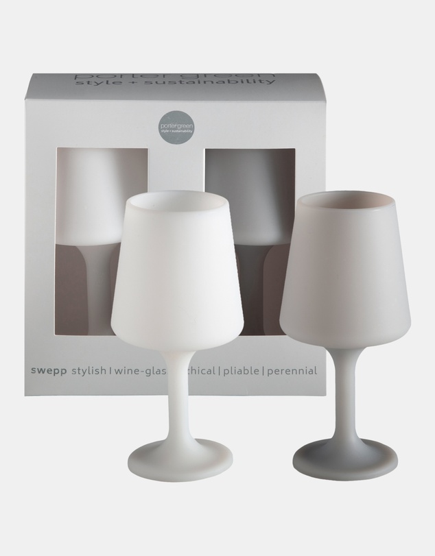 porter green - swepp | silicone unbreakable wine glasses