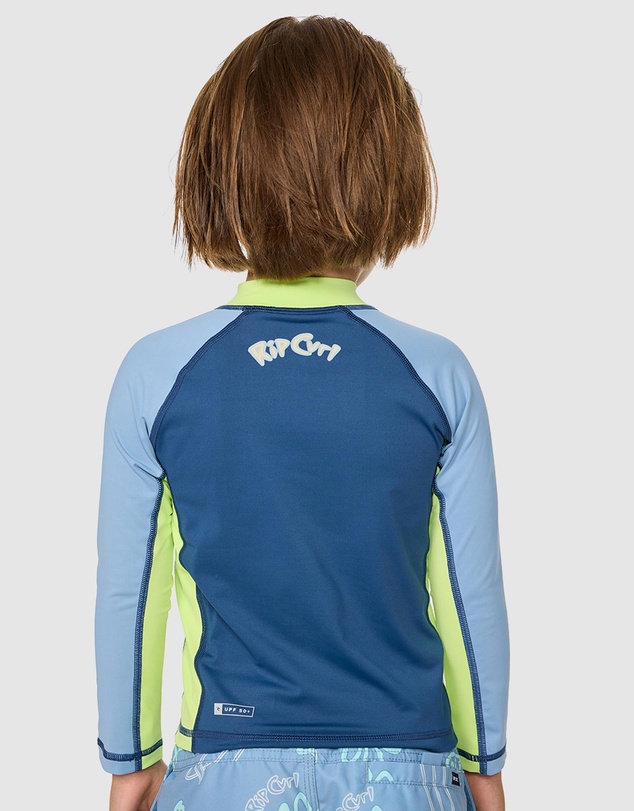Rip Curl - Ride The Wave UPF LS Rash Top - Babies-Kids