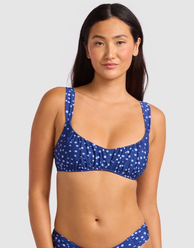 Seafolly - Dolce Dot Ruched Bralette Bikini Top