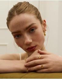 Ottoman Hands - Outline Heart Stacking Ring