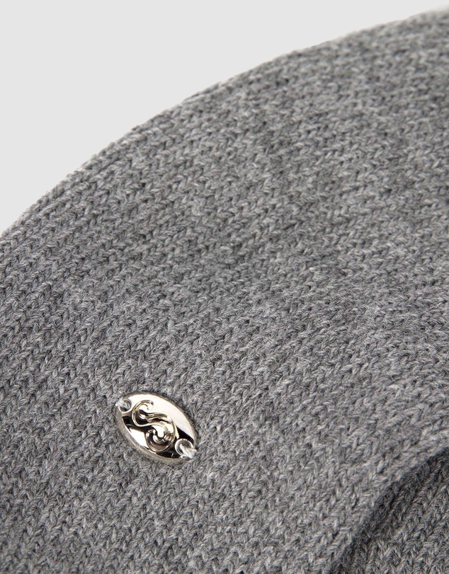 Max Alexander - European Made Grey Soft Wool Beret