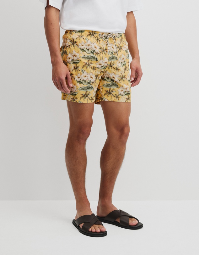 Country Road - Tropical Print Swim Short