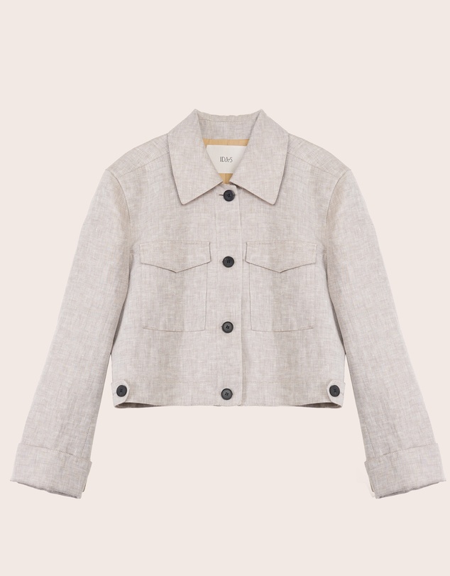 IDA+S - Elia Cropped Linen Jacket