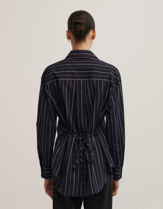 Witchery - Tie Back Pinstripe Shirt