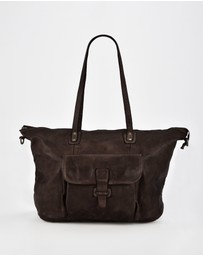 Cobb & Co - Rochester Washed Leather Weekender Bag