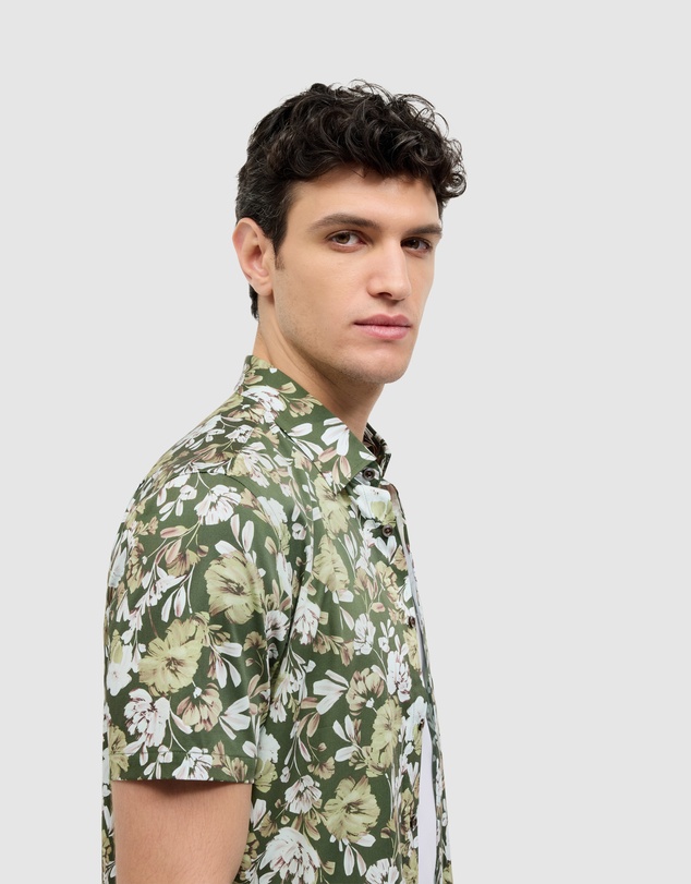 Politix - Painted Floral Short Sleeve Shirt