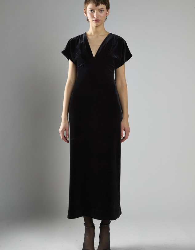 Glamorous - Short Sleeve V-Neck Maxi Dress