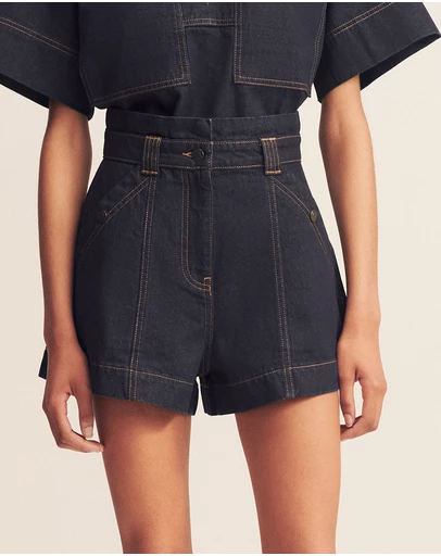 Shona Joy - Rita High Waisted Flared Shorts