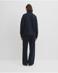 Country Road - Australian Good Earth Cotton Zip Neck Sweat