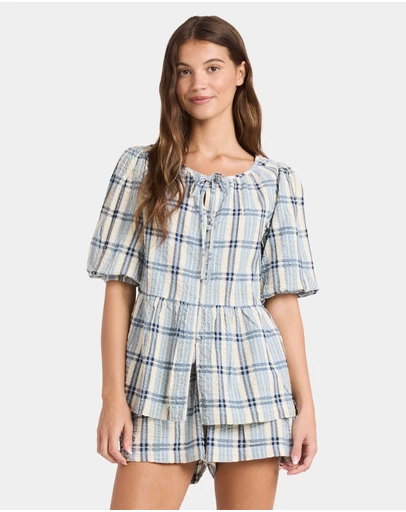Roxy - Womens Dyland Check Blouse